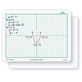 Nasco TB22066T Dry-Erase Board, Coordinate Grid, Double-Sided, 11-1/2 x 15-1/2