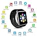 Smart Watch, JIUXI Bluetooth Sweatproof Smartwatch Wristwatch with Touch Screen / Handsfree Call / Camera /anti-lost /Call reminder for all Android 4.2 and IOS (Black)