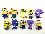 10pcs Despicable Me 2 Shoe Charms for Fit Croc & Bracelet Wristband Kids Party Birthday Gifts
