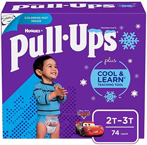 Pull-Ups Cool & Learn Boys’ Training Pants, 2T-3T, 74 Ct