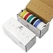 CBAZY 22 Gauge Flexible Silicone Wire Hook Up Kit - 6 Colors, 19.6 Feet Each, 22 AWG Stranded Electric Wire