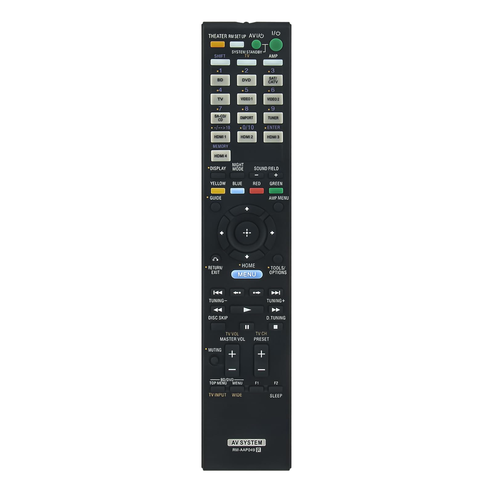 AULCMEET RM-AAP049 New Replacement Remote Control fit for Sony Multi Channel AV Receiver STRDH810 STR-DH810 RMAAP049