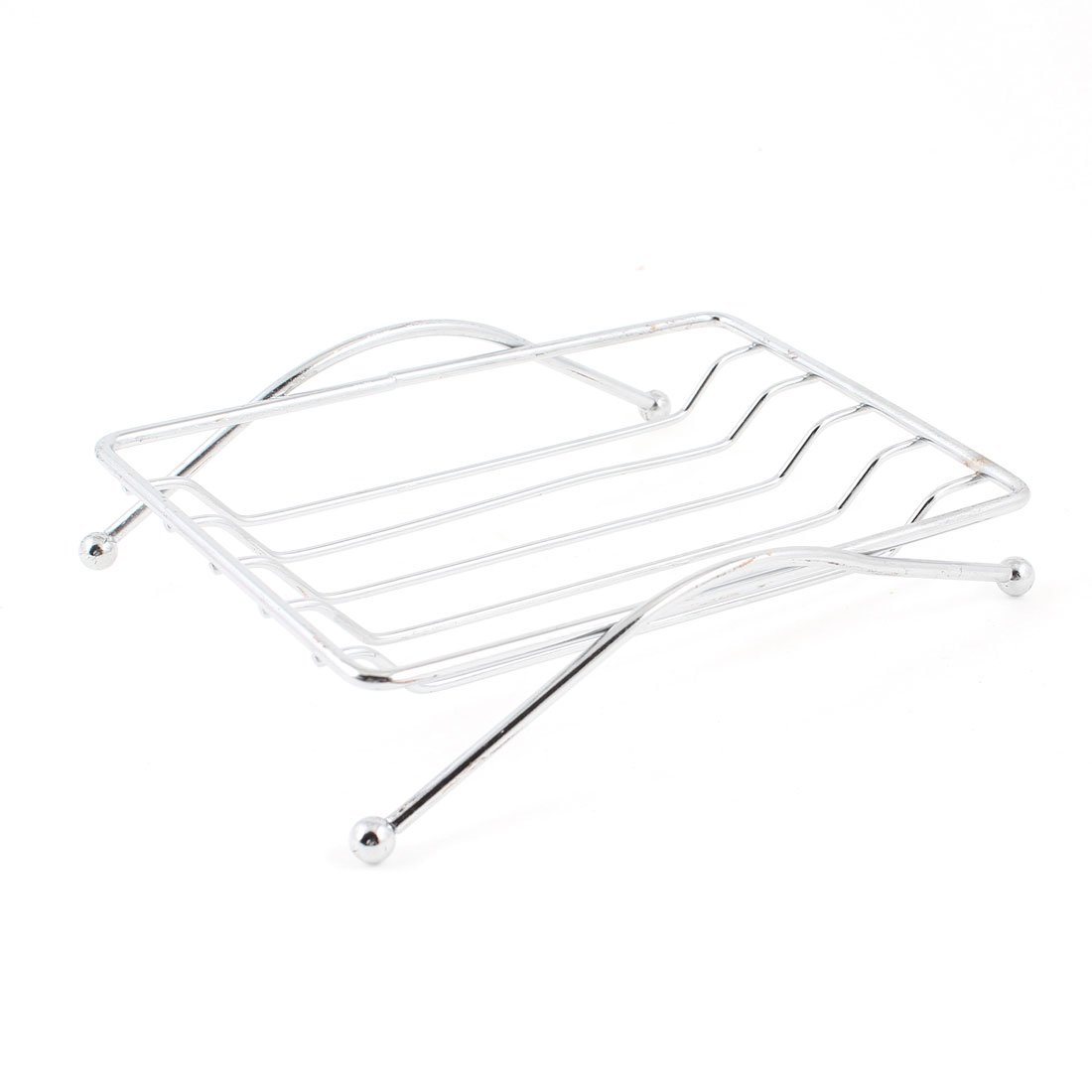 sourcing map Bathroom Shower Soap Holder Stainless Steel Rack Tray Strainer 4.3"