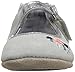 Robeez Girls' Catherine White-K Crib Shoe, Blossom Ballet Grey, 12-18 Months M US Infant