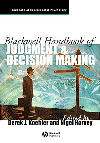 Amazoncom Blackwell Handbook Of Judgment And Decision - 