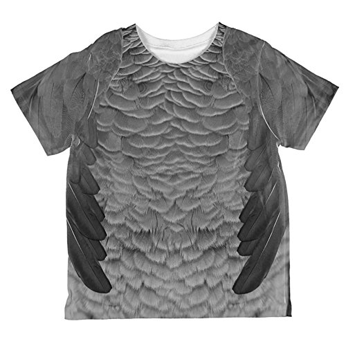 Halloween African Grey Parrot Costume All Over Toddler T Shirt