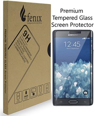 Fenix - Samsung Galaxy Note Edge 9-H Premium Tempered Glass Screen Protector - Two Year Warranty / Ultra High Definition Invisible, Clear Transparency, Oleo-phobic Coating Anti-Bubble Crystal Shield