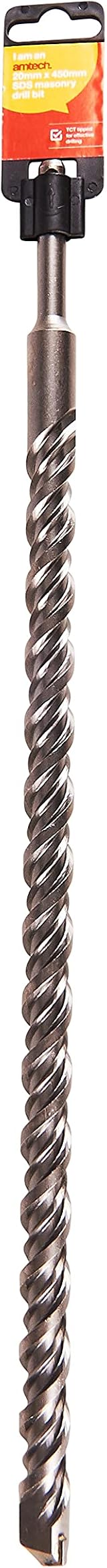 Amtech SDS Masonry Drill Bit 450mm Long Tungsten Carbide Tip 20mm SDS+ view 3