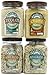 RiceSelect Whole Grain Lover's Sampler, Rice and Couscous Variety Pack, 4-Jar Set