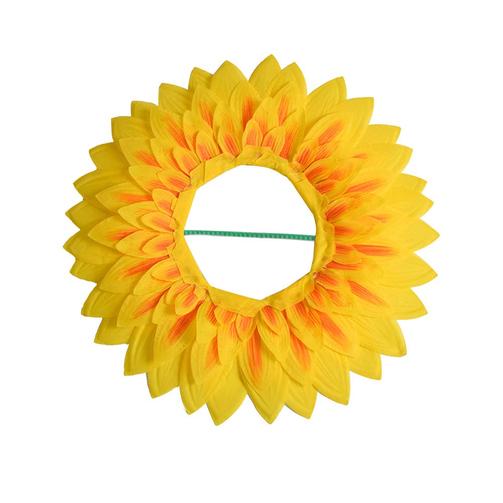 Sunflower Headwear, Funny Performance Props Hat for Dance Party Festival Games Kids Teens Adults