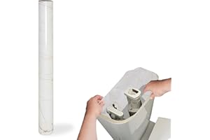 JINGHANGER 118 x 15.75 inch Toilet Tank Liner Anti-Condensation Toilet Tank Liner Insulation Kit Toilet Tank Liner Kit for Preventing Water Damage to Floors Self Adhesive Backer, Beige