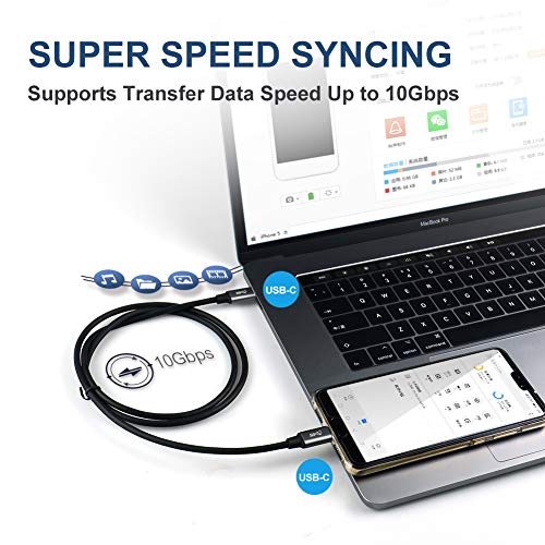 image for Sinstar USB-C to USB-C 3.1 Cable (3.3ft) Gen 2 Thunderbolt 3 Type-C Ca
