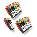 GREENSKY 13 Packs Compatible Ink Cartridge Replacement For Canon PGI-250 & CLI-251 (3BX,2B,2C,2M,2Y,2G) Compatible With Canon PIXMA MG5520 MG5420 MG6320 MG7120 MX722 MX922 iP7220 iP8720 iX6820 etc