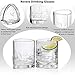 JoyJolt Revere Drinking Glasses, Old Fashioned Glasses 13-Ounce, Ultra Clear Whiskey Glass for Bourbon and Liquor Set Of 2 Glassware