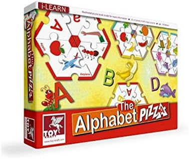 Toykraft Educational Puzzle - The Alphabet Pizza, Multi Colour