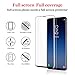 BERSEM [2PACk] Tempered Glass Screen Protector Galaxy S9,Bubble Free, Case Friendly 3D Curved Glass, Full Coverage, with Installation Tray for Samsung S9 (1 Pack Black) (S9)