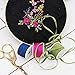Threadart 100% Pure Silk Ribbon - 2mm White - No. 003-3 Sizes - 50 Colors