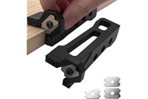 Woodworking Veneer Edge Trimmer and R1+R2+R3 Blades of Set, Chamfer Plane, Edge Banding Cutter, Manual Planer Blade, Burr Scr