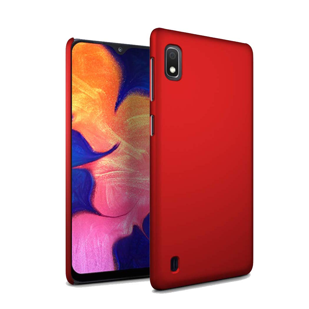 GAPlus Samsung Galaxy A10 Case - Galaxy A10 Ultra Slim Thin Armour Hard Case - Matte Rubberized Cover For Samsung Galaxy A10 (Red)