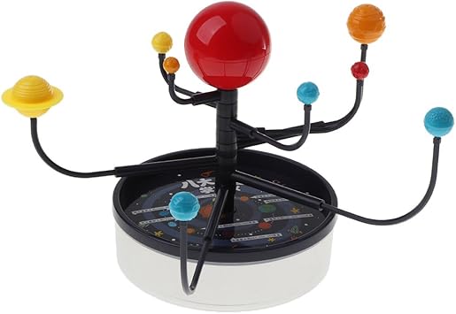 NYLSA Plastic Solar System Simulation, Celestial Body Running Model Kit, Kids Science DIY Toy, Home Decor