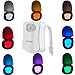Colorful Motion Sensor Toilet Night Light, Oenbopo Home Toilet Light Bathroom Human Body Auto Motion Activated Sensor Toilet Seat Lights Lamp 8-Color Changes(Only Activates in Darkness)