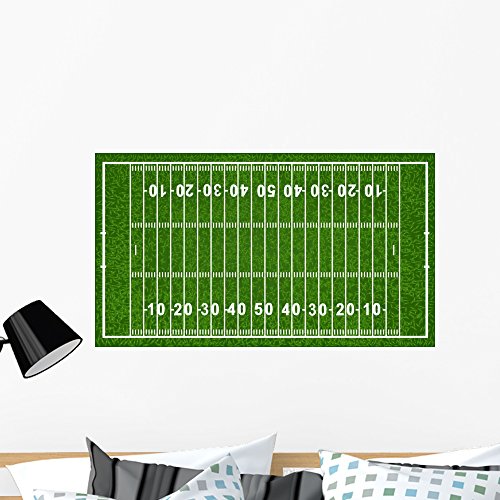 WallmonkeysFOT-29210096-36 WM15781 American Football Field Peel and Stick Wall Decals, 36" W x 21" H-Large