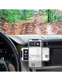 Baseus   Cargador inalámbrico para cargador de automóvil, 10w Sujeción automática de aire Qi Soporte de carga rápida para teléfono para automóvil Compatible con iPhone Xs   Xs Max   XR   X, Galaxy Note 9   S9   S9 + y otros Qi habilitados 4.7 6.5Inch