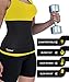 Waist Trimmer Ab Belt Neoprene Trainer Shaper Slimming Sauna Belt Belly Fat Weight Loss Belt Ab Trainer Back Brace (Black, 2XL)