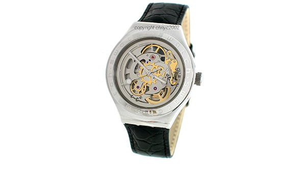 swatch automatic skeleton watch