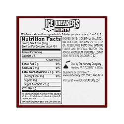 ICE BREAKERS Cinnamon With Cooling Crystals, Sugar