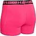 Under Armour Women's HeatGear Armour 3” Shorty, Harmony Red (962)/Metallic Silver, Medium