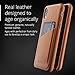 Mujjo Full Leather Wallet Case for iPhone Xr with Card Holder (Tan)