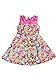Shopkins Girls' Scuba Skater Dress w/Mesh Illusion Neckline Pink Size 4/5