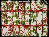Robin Reed 8x10-Inch English Christmas Crackers – Holiday Holly