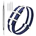 CIVO Watch Strap 4/8 Packs - 16mm 18mm 20mm 22mm 24mm Premium Ballistic Nylon Watch Bands Zulu Style for Men Women