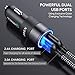 JOOMFEEN Car Charger, Qualcomm Quick Charger 3.0+2.4A 30W Rapid Dual Port USB Car Charger Adapter with 3FT Charging Cable for Phone XR XS Max X 8 Plus 7 Plus 6s Plus 6 Plus 5S