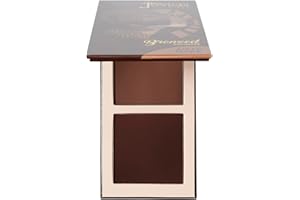 Juvia's Place Bronzed Duo Bronzer Deep Dark - Soft Matte Bronzer, Contour, Pressed, Long-Wearing & Buildable Bronzing Powder - Suitable for Very Dark to Rich Chocolate Skin Tone