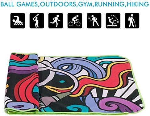 CCopnts Cooling Towel Cool Bowling Fitness Yoga Towels - 40"x12" Use as Chilling Neck Wrap Headband Bandana Scarf to Stay Cool for Yoga Bowling Golf Football Gym Outdoor Sports