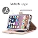BeePole iPhone X Wallet Case, iPhone 10 Case with Card and Cash Slot - PU Leather Flip Case Cover for Apple 5.8
