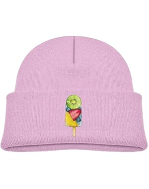Kids Cool Fruit Kiwi Strawberry Ice Bar Frozen Bar Casual Flexible Winter Knit Hats/Ski Cap/Beanie/Skully Hat...