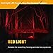 Ulako Single 1 Mode Red Light Adjustable Focus Zoom LED Flashlight Torch for Hunting