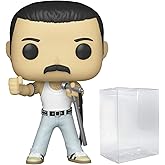 POP Freddie Mercury Radio Gaga 1985 183 Rocks Queen Vinyl Figure (Includes Compatible Ecotek Plastic Box Protector Case)