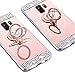 Caka Galaxy S9 Case, Galaxy S9 Glitter Case Mirror Series Luxury Cute Shiny Bling Mirror Makeup Case for Girls with Ring Kickstand Diamond Protective TPU Case for Samsung Galaxy S9 (Rose Gold)