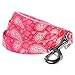 Blueberry Pet 5 Colors Paisley Flower Print Dog Leash with Soft & Comfortable Handle, 5 ft x 3/4