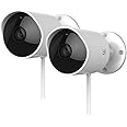 YI 2pc Security Camera Outdoor, 1080p Outside Surveillance Front Door IP Smart Cam with Waterproof, WiFi, Cloud, Night Vision