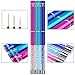 Ycyan 3Pcs Nail Art Liner Brush Pen Set (Size 7 mm,9 mm,11 mm) Rhinestone Handle Salon Using Nylon Hair Brushes