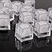 12 Pcs [Flashing Submersible LED Lights] Eruner Multi-Color Liquid Sensor Ice Cubes Light LED Glow Light Drinking Wine Wedding Party Decoration (12 Pcs Cube, Multicolor)