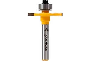 YONICO Slot Cutter Router Bit 1/8-Inch Height X 3/8-Inch Depth 1/4-Inch Shank 14081q
