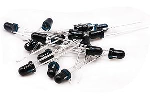 Cleiscry LED 5mm 850nm 940nm Infrared Emitting or Receiving Diode Round Black (IR Black Receiver 100pcs)