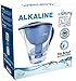 Alkaline Water Filter Pitcher 64 fl oz Cup, Free Filter Cartridge Included, Increases Water pH, Removes Lead, Chlorine, Copper. Fast Filtration, Water Purifier Pitcher